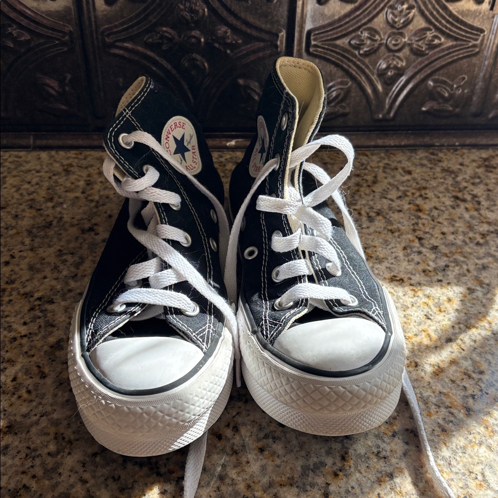 Converse Black and White High-Tops